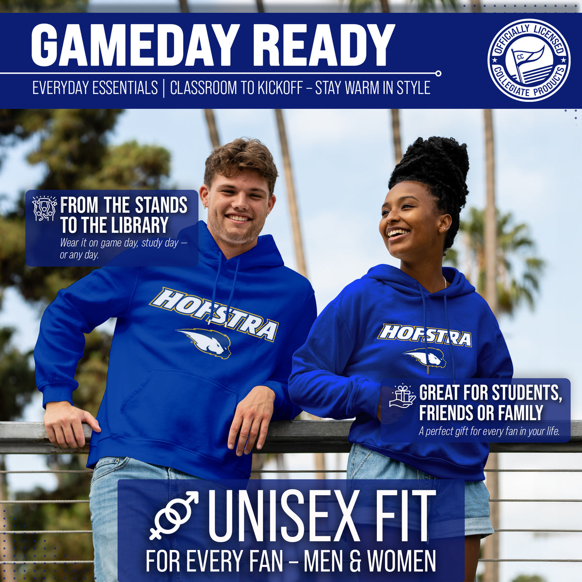 HFST Arch & Logo Gameday Hoodie - Royal