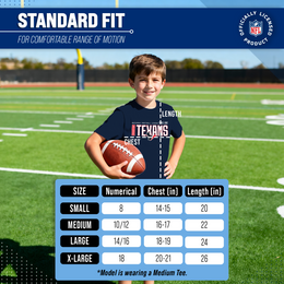 Houston Texans NFL Youth Modern Endzone T-Shirt Unisex Boys Girls - Navy