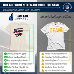 Houston Texans NFL Womens Vintage Charm Tag-Less Soft T-Shirt - Birch