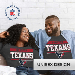 Houston Texans NFL Adult Charcoal Long Sleeve T Shirt - Charcoal