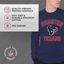 Houston Texans NFL Gameday Adult Long Sleeve Shirt - Navy