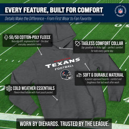 Houston Texans NFL Youth Football Helmet Hood - Charcoal