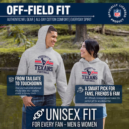 Houston Texans NFL Adult Property Of Hooded Sweatshirt - Sport Gray