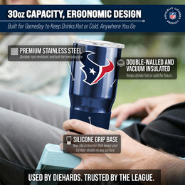 Houston Texans NFL 30oz Gameday Stainless Steel Tumbler - Navy