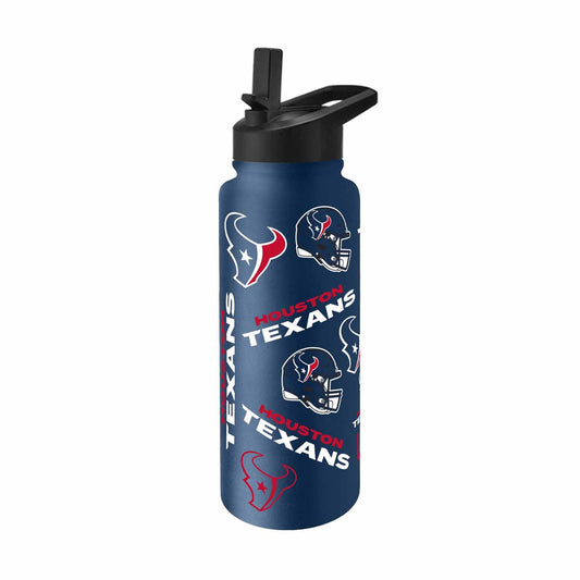 Houston Texans NFL 34oz Quencher Stainless Steel Insulated Water Bottle - Navy