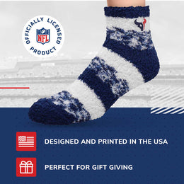 Houston Texans NFL Cozy Soft Slipper Socks - Navy