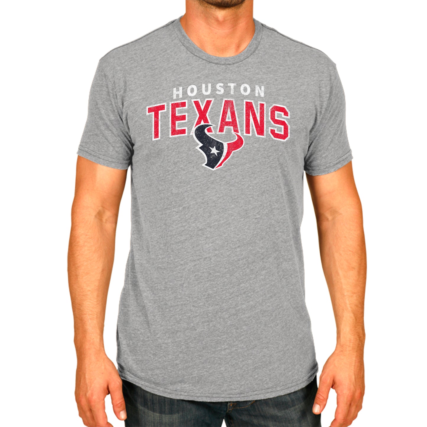 Houston Texans NFL Starting Fresh Short Sleeve Heather T-Shirt - Sport Gray