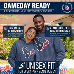 Houston Texans NFL Adult Unisex Modern Throwback Ultra Soft Fleece Hooded Sweatshirt - Navy
