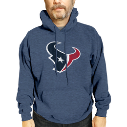 Houston Texans NFL Adult Unisex Modern Throwback Ultra Soft Fleece Hooded Sweatshirt - Navy