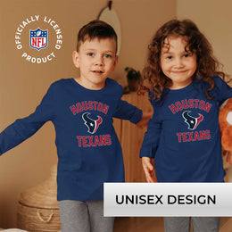 Houston Texans NFL Youth Gameday Crewneck Sweatshirt - Navy