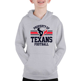 Houston Texans NFL Youth Property Of Hooded Sweatshirt - Sport Gray