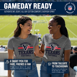 Houston Texans NFL Womens Short Sleeve Property of Tshirt - Gray