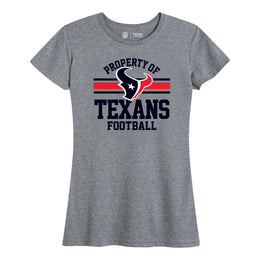Houston Texans NFL Womens Short Sleeve Property of Tshirt - Gray