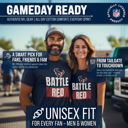 Houston Texans NFL Adult Team Slogan Unisex T-Shirt - Navy