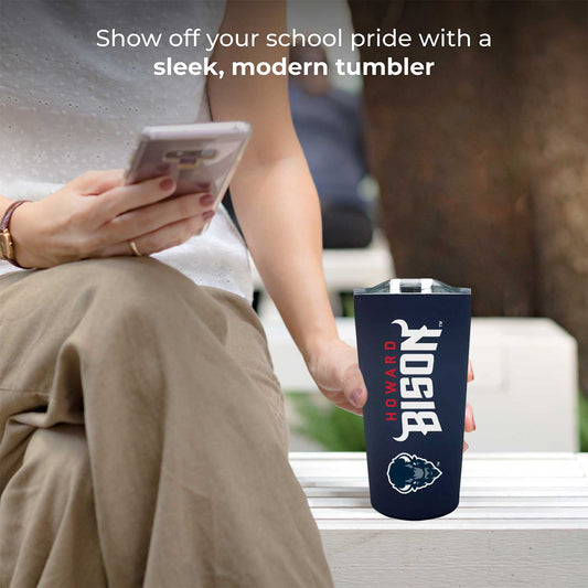 Howard University Campus Colors  NCAA Tumbler - Navy