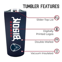 Howard University Campus Colors  NCAA Tumbler - Navy