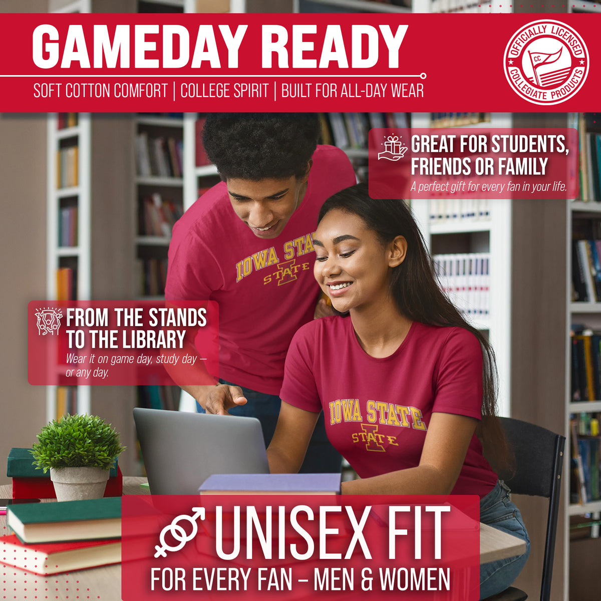 Iowa State Cyclones NCAA Adult Gameday Cotton T-Shirt - Cardinal