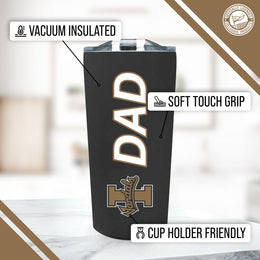University of Idaho Vandals NCAA Stainless Steel Travel Tumbler for Dad - Black