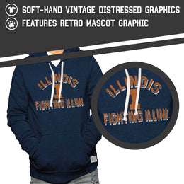 Illinois Fighting Illini Adult University Hoodie - Navy