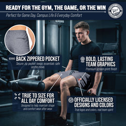Illinois Fighting Illini NCAA Men’s University Athletic Performance Shorts - Navy Heather