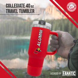 Illinois State Redbirds Collegiate 40oz Stainless Steel Travel Tumbler with Handle for Alumni - Red