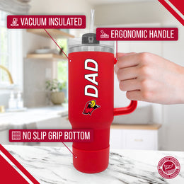Illinois State Redbirds Collegiate 40oz Stainless Steel Travel Tumbler with Handle for Dad - Red