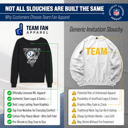 Indianapolis Colts NFL Womens Retro Triangle French Terry Slouchy Top- Raglan Sleeves - Heather Charcoal