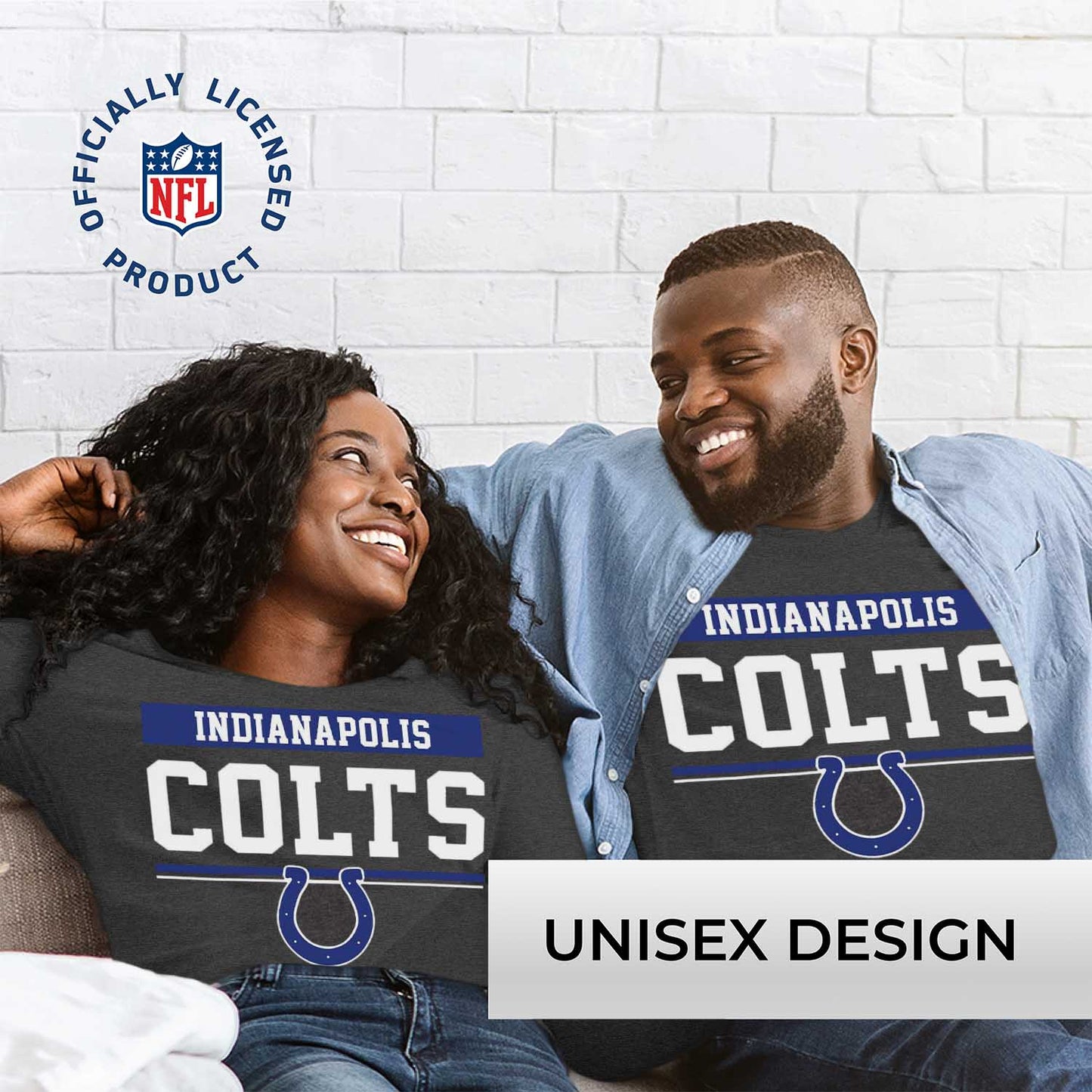 Indianapolis Colts NFL Adult Charcoal Long Sleeve T Shirt - Charcoal