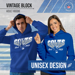 Indianapolis Colts Vintage Block Fleece Hoodie - Royal