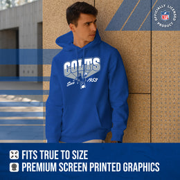 Indianapolis Colts Vintage Block Fleece Hoodie - Royal