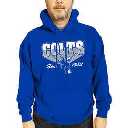 Indianapolis Colts Vintage Block Fleece Hoodie - Royal
