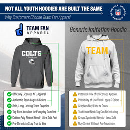 Indianapolis Colts NFL Youth Football Helmet Hood - Charcoal