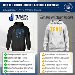 Indianapolis Colts NFL Youth Home Team Hoodie- Kids Hooded Sweatshirt - Black