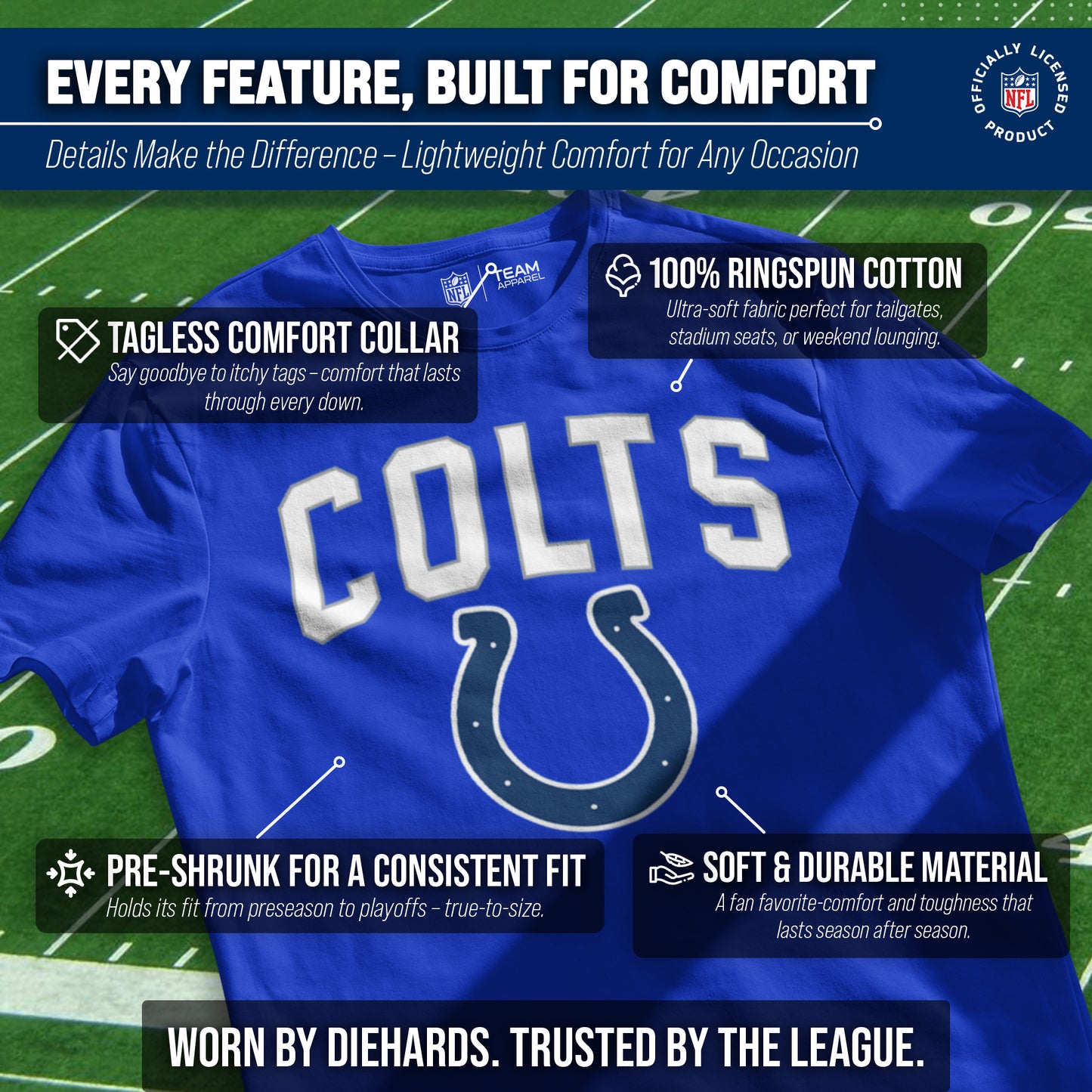 Indianapolis Colts NFL Home Team Tee - Royal