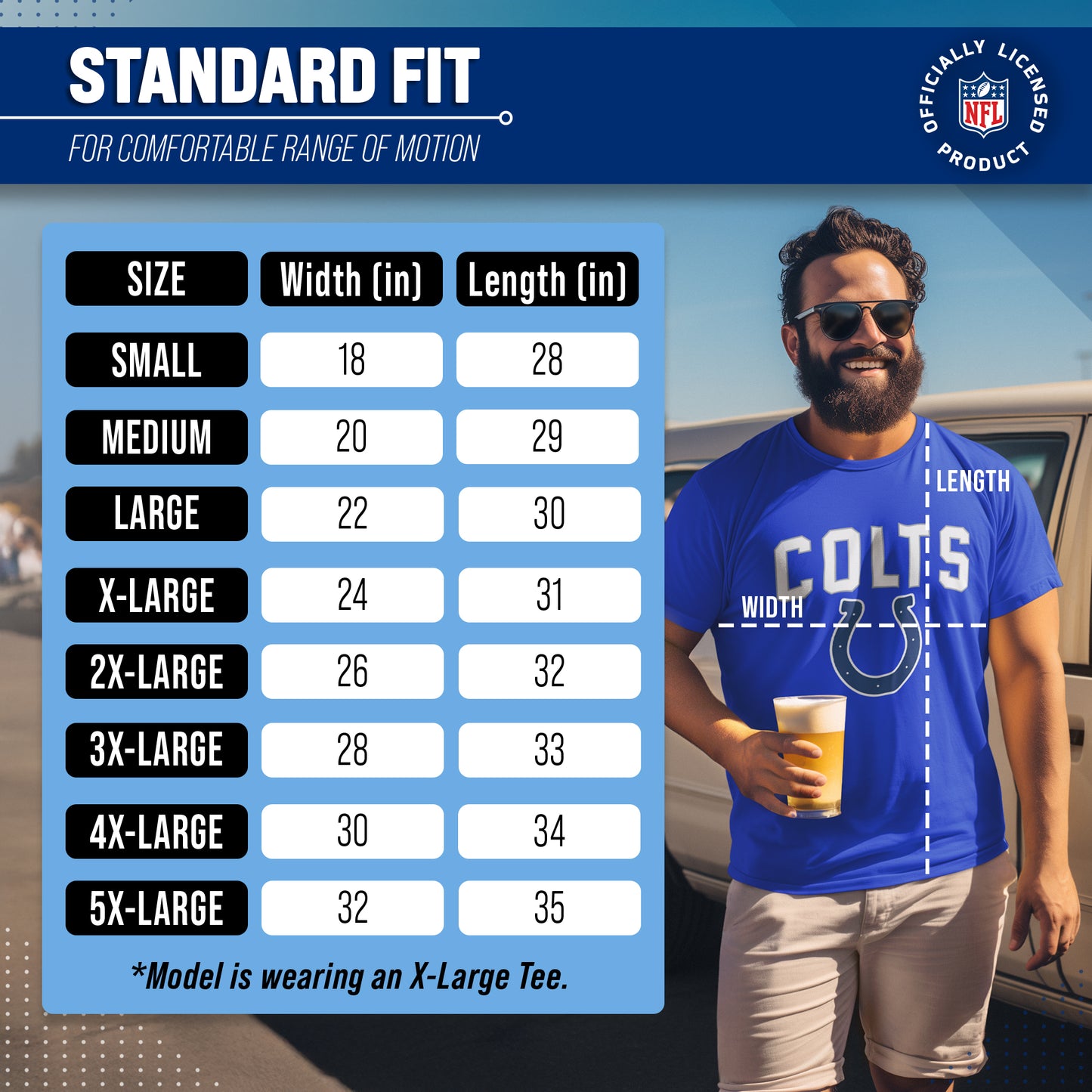 Indianapolis Colts NFL Home Team Tee - Royal