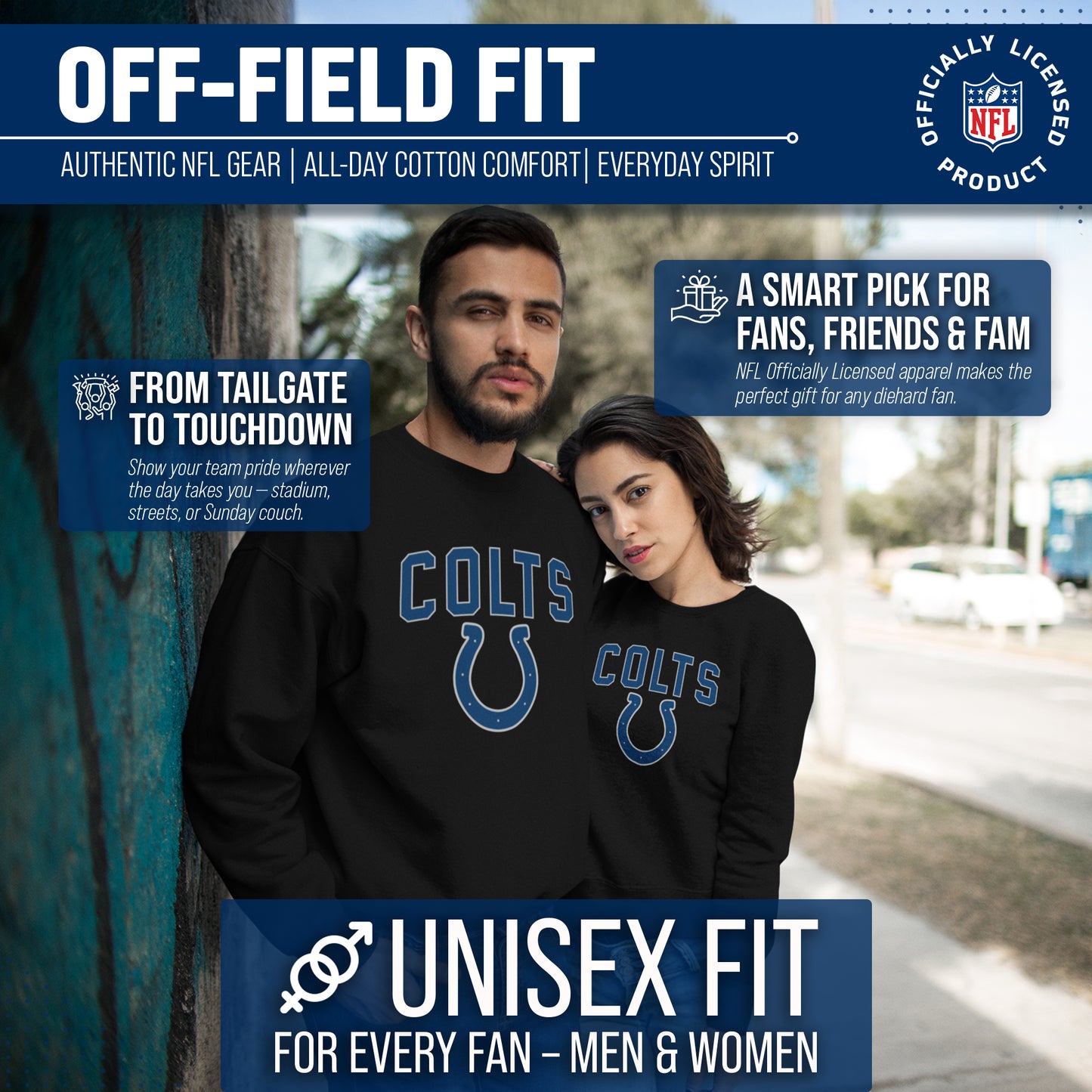 Indianapolis Colts NFL Home Team Crew - Black