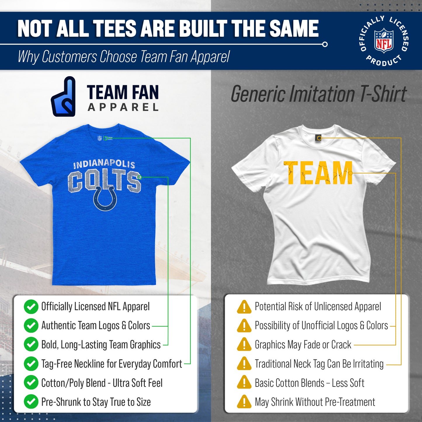 Indianapolis Colts NFL Starting Fresh Short Sleeve Heather T-Shirt - Royal
