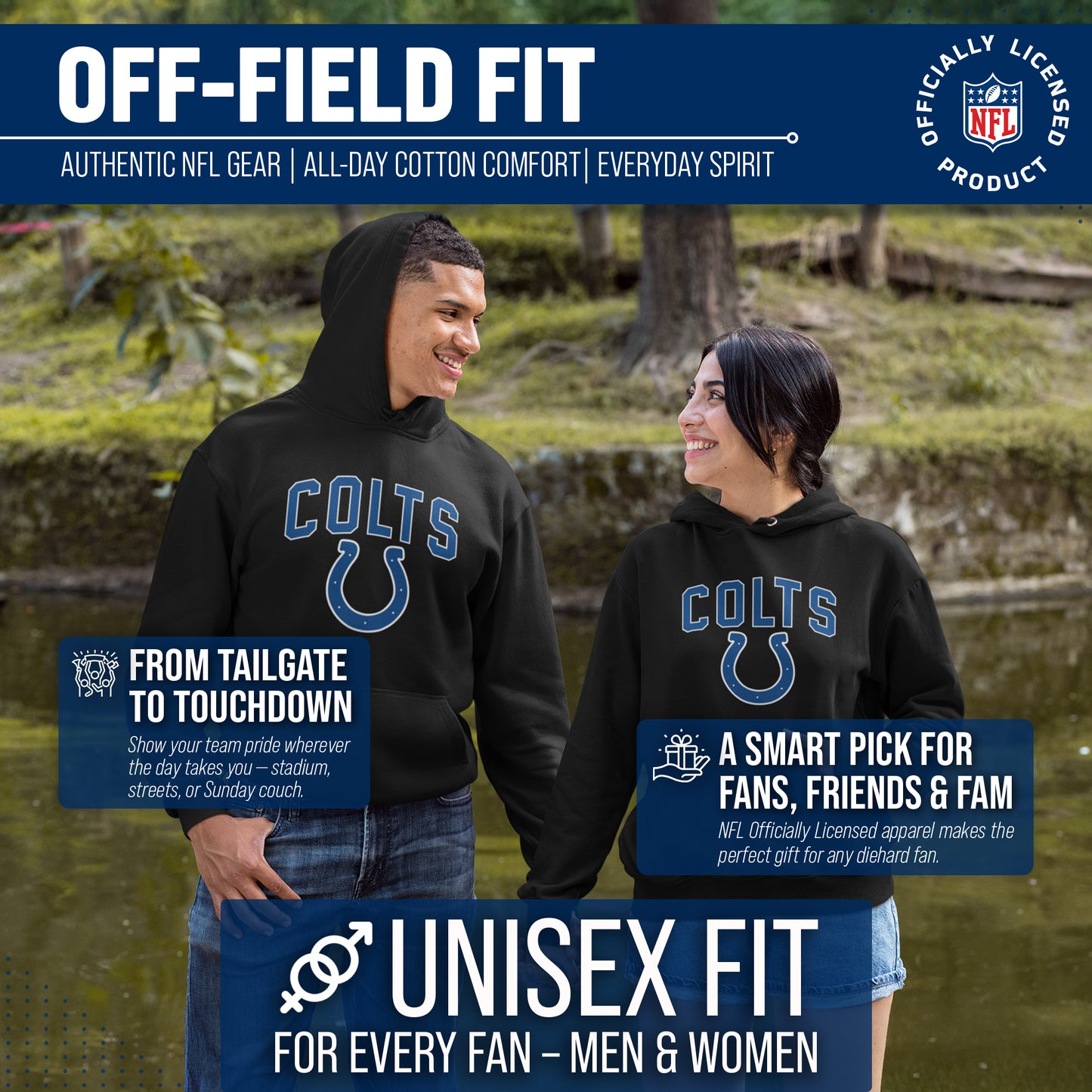 Indianapolis Colts NFL Home Team Hoodie - Black