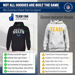 Indianapolis Colts NFL Adult Unisex Starting Fresh Ultra Soft Fleece Hooded Sweatshirt - Black Heather