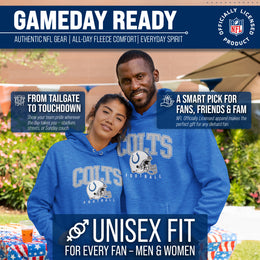 Indianapolis Colts NFL Adult Unisex All Star Soft Fleece Hooded Sweatshirt - Blue Heather