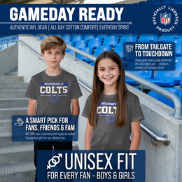 Indianapolis Colts NFL Youth Short Sleeve Charcoal T Shirt - Charcoal