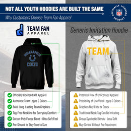 Indianapolis Colts NFL Youth Gameday Hooded Sweatshirt - Black