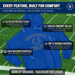 Indianapolis Colts NFL Youth Gameday Hooded Sweatshirt - Royal