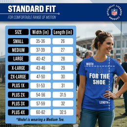 Indianapolis Colts NFL Womens Team Slogan Short Sleeve Tshirt - Royal