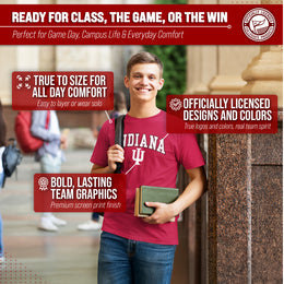 Indiana Hoosiers NCAA Adult Gameday Cotton T-Shirt - Crimson