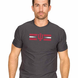 Indiana Hoosiers  Scholarship Cloud Jersey Short Sleeve Tee - Black Heather