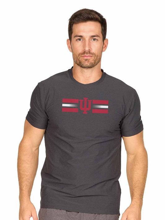 Indiana Hoosiers  Scholarship Cloud Jersey Short Sleeve Tee - Black Heather