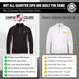 Iowa Hawkeyes Mens NCAA Campus Classic Long Sleeve 1/4 Zip Windshirt - Black