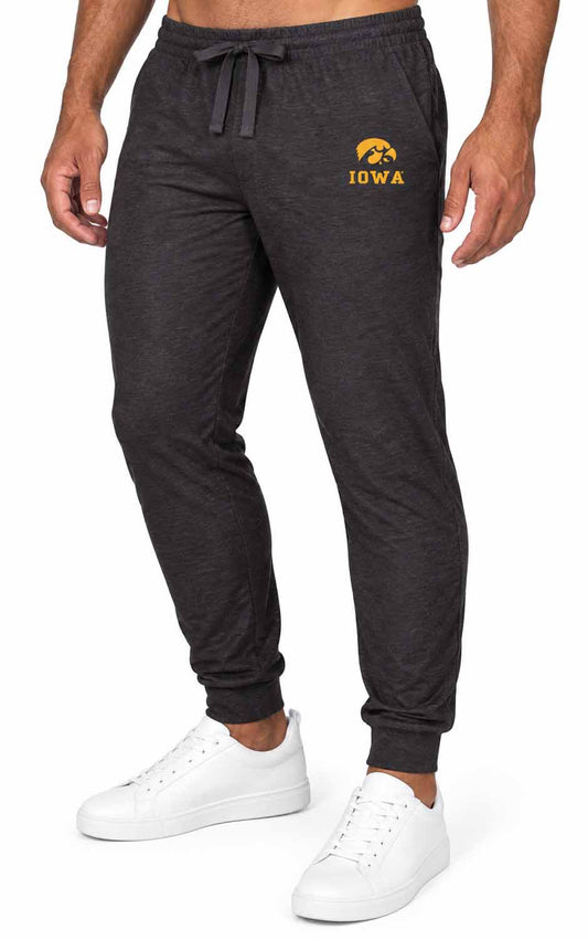 Iowa Hawkeyes  NCAA Cloud Jersey Jogger Pants Black Heather - Black Heather