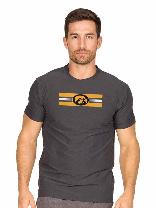 Iowa Hawkeyes  Scholarship Cloud Jersey Short Sleeve Tee - Black Heather